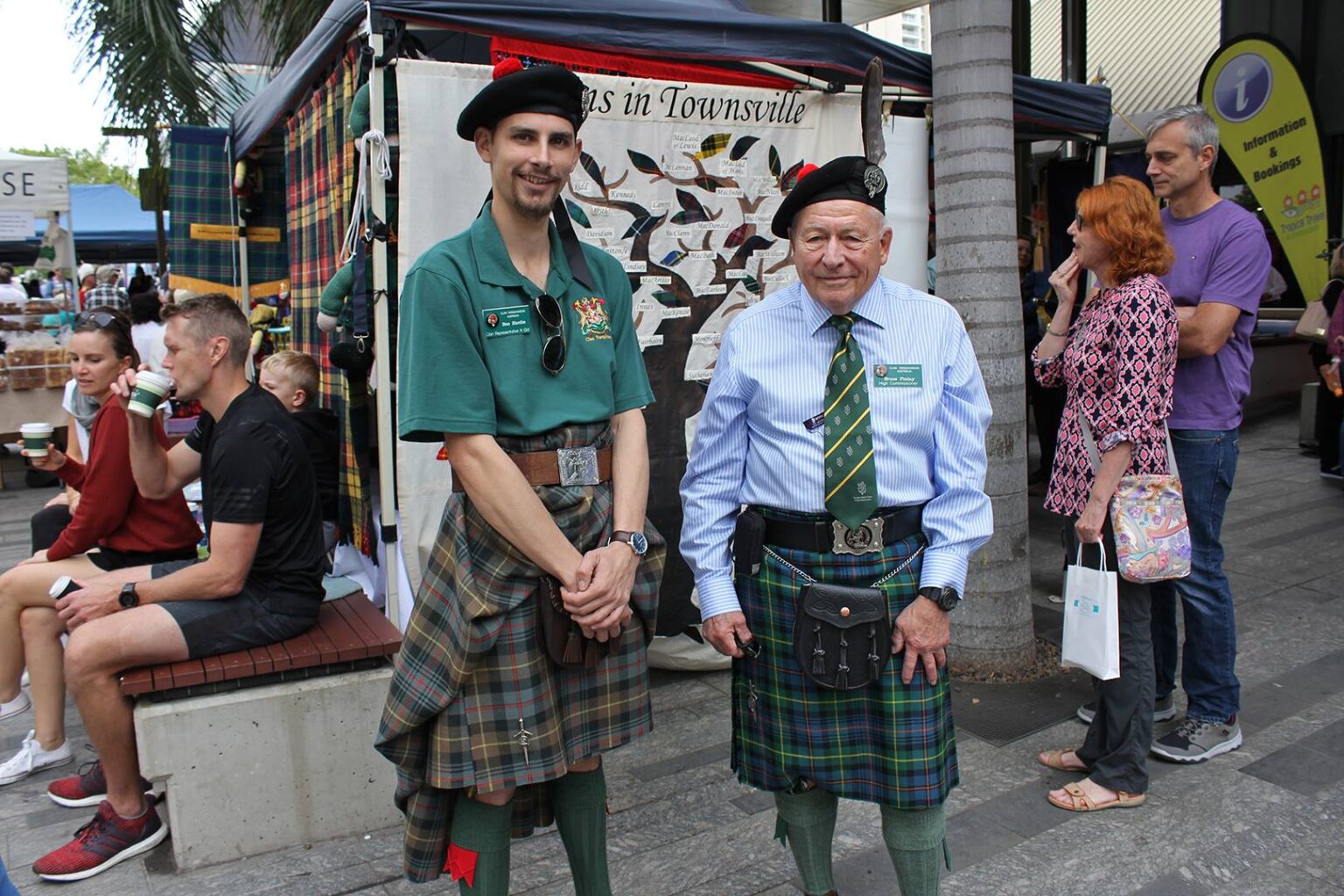Benn Hardie and Bruce Finlay at Townsville Tartan Day 2018