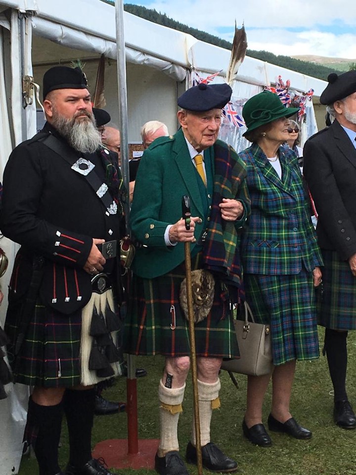 Chief outside clan tent